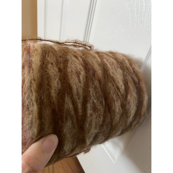 Fancy Soft Fluffy Cone Yarn Brown Mix Multicolor 500g #402 - Picture 4 of 5